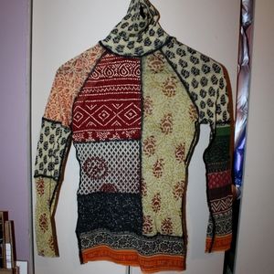 Y2K Jean Paul Gaultier FW00 Mesh Tribal Patchwork Sweater